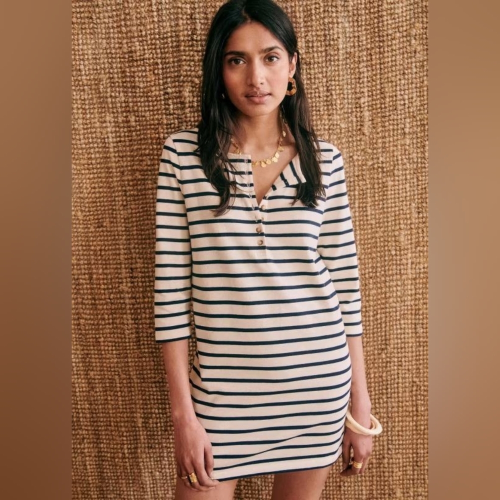 Tyra dress Sezane sailor like cotton